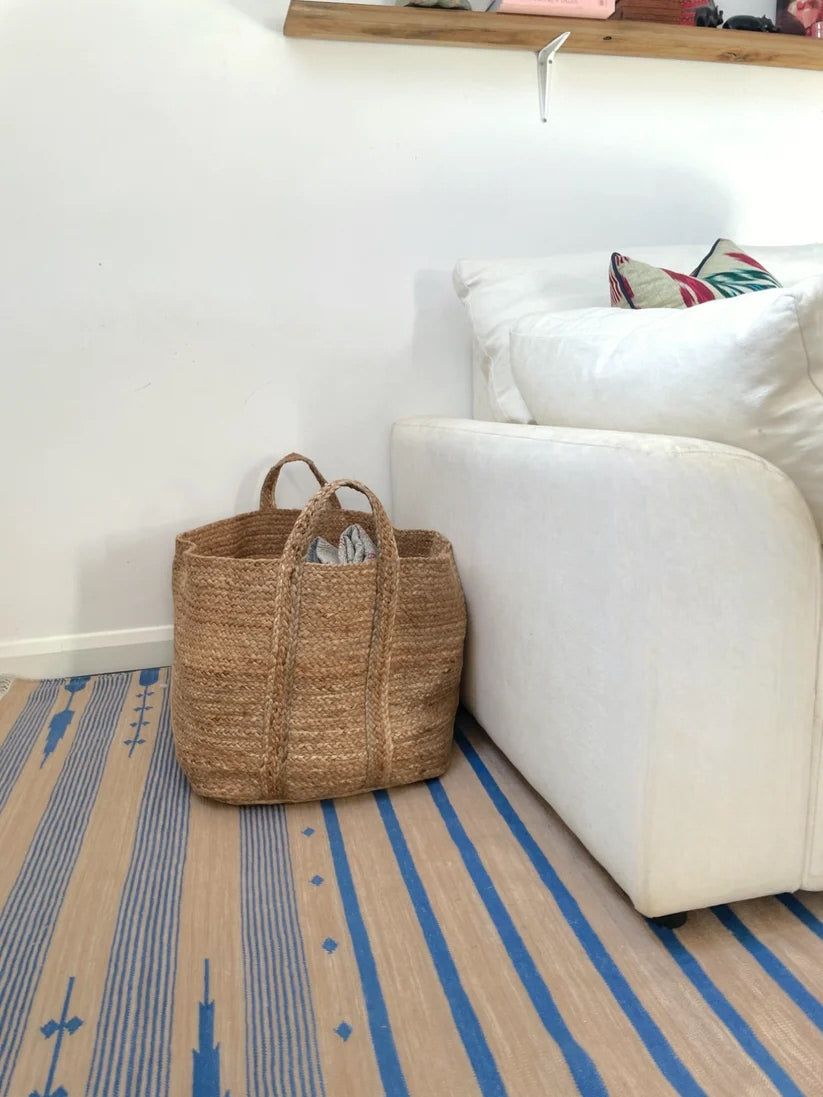 Extra Large Handwoven Jute Storage Basket