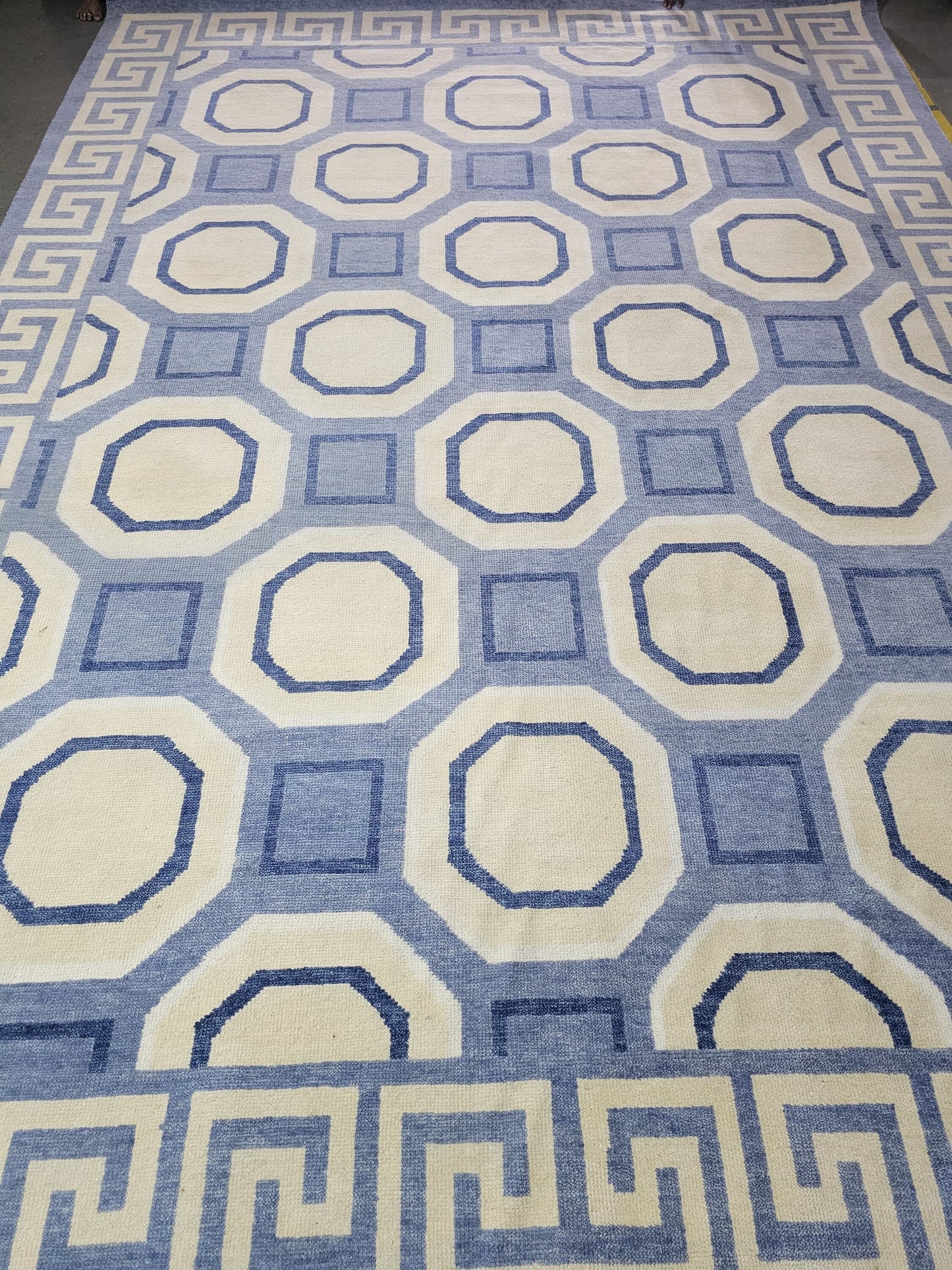 Metropolis Octagon Hand-Knotted Wool Contemporary Geometric Rug
