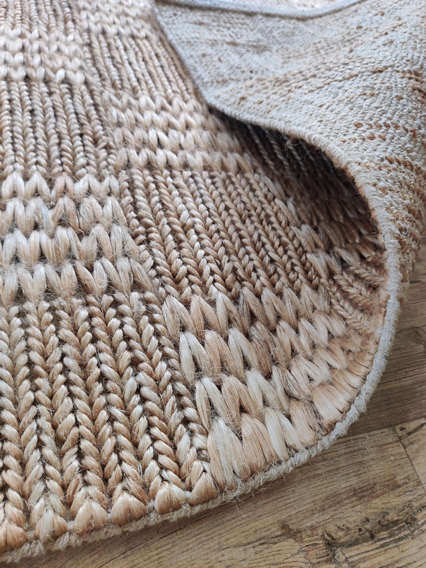 The Sandstone Checker Natural Jute Soumak Rug