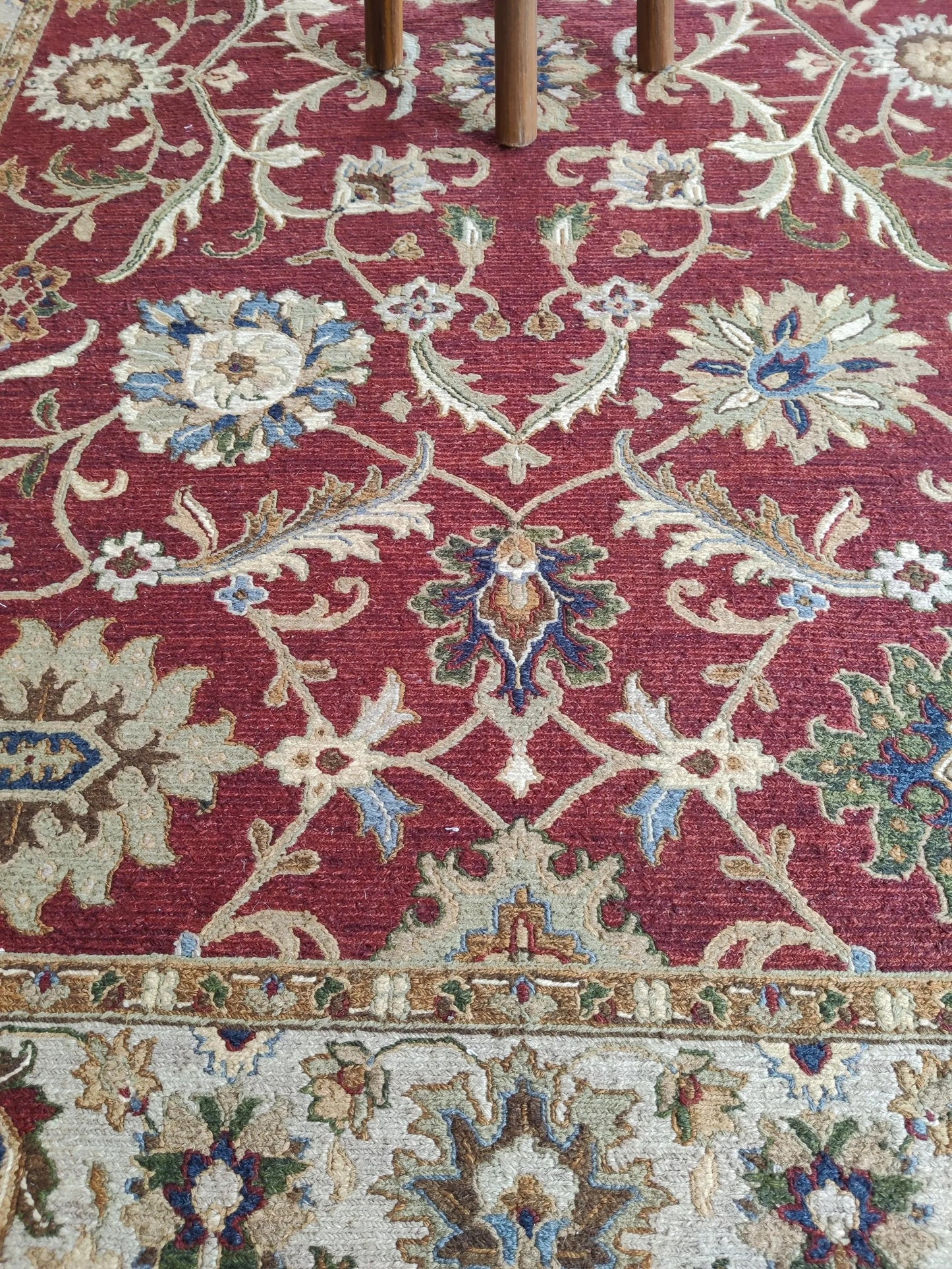 The Sultan’s Velvet Garden Ruby Red Soumak Rug