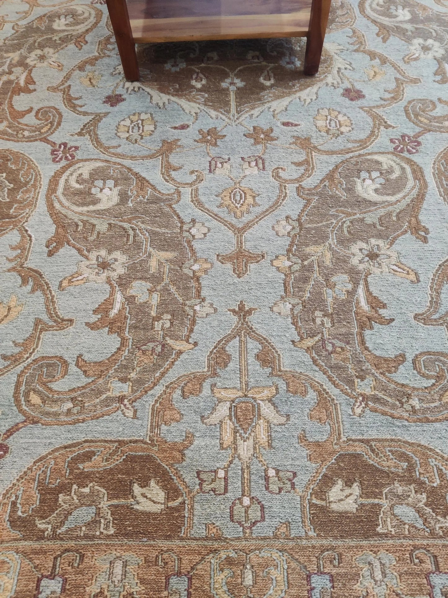 The Azure Paisley Antique Style Soumak Rug