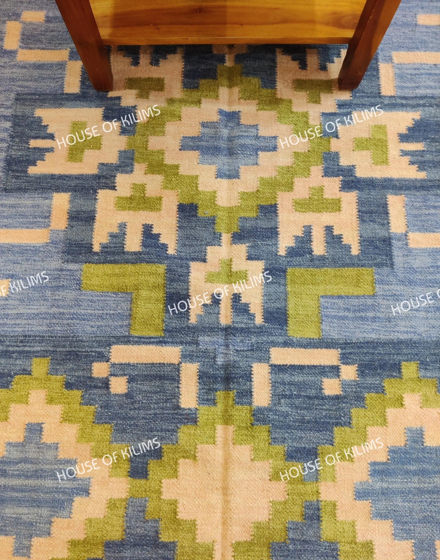 Wool Flatweave Floor Decor, Scandinavian Style Wool Rug