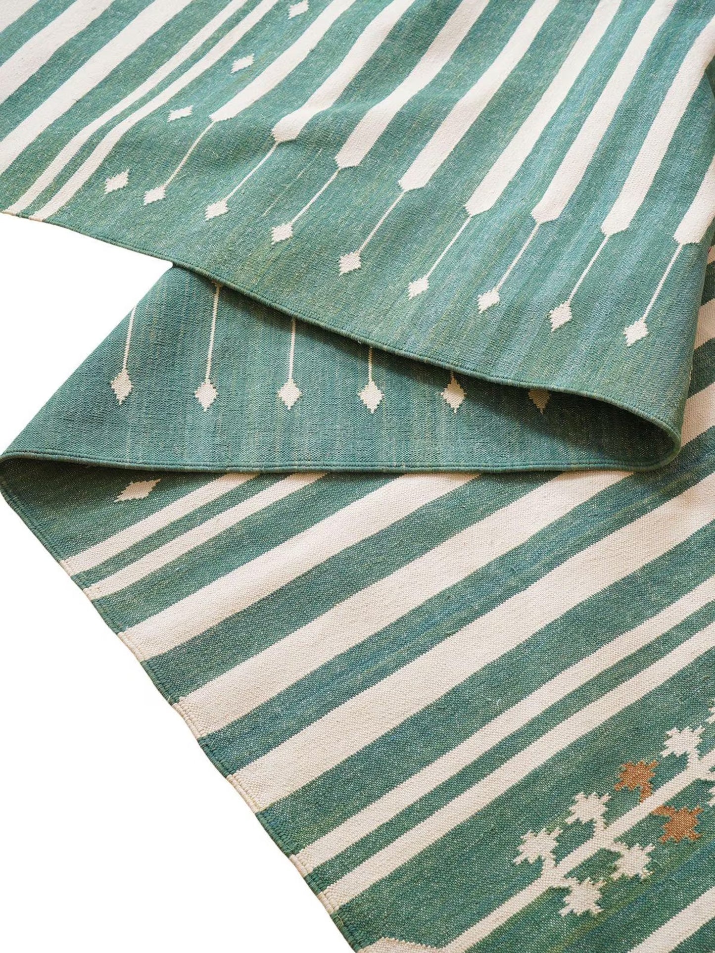 Nordic Striped Cotton Flatweave Rug