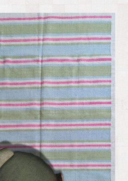 Coastal Stripe Wool Area Rug