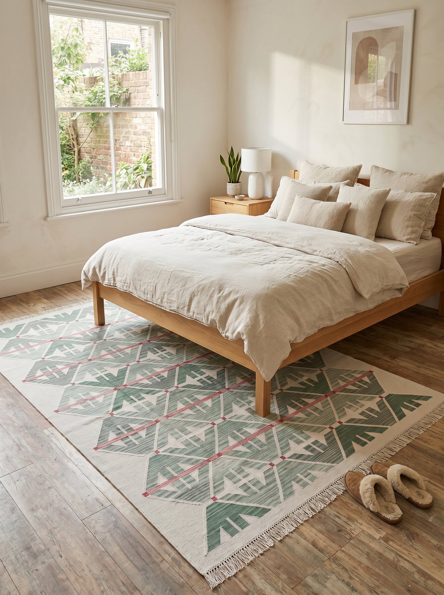 Bauhaus Style Abstract Carpet for Living Room, Minimalist Area Rug