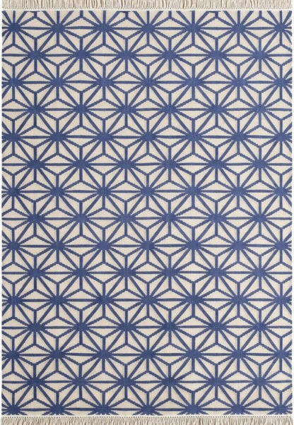 Geometric Cotton Wool Rug for Living Room and Bedroom