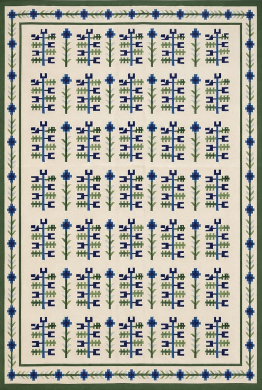 Handwoven Wool Kilim Rug Living Room/Bedroom Indoor Rug, Personalized Rug
