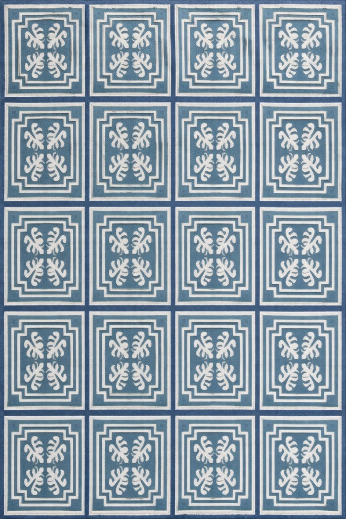 Classic Azulejo Style Pattern Designer Rug