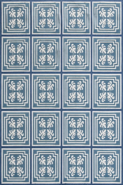 Classic Azulejo Style Pattern Designer Rug