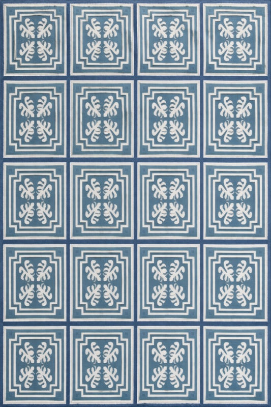 Classic Azulejo Style Pattern Designer Rug