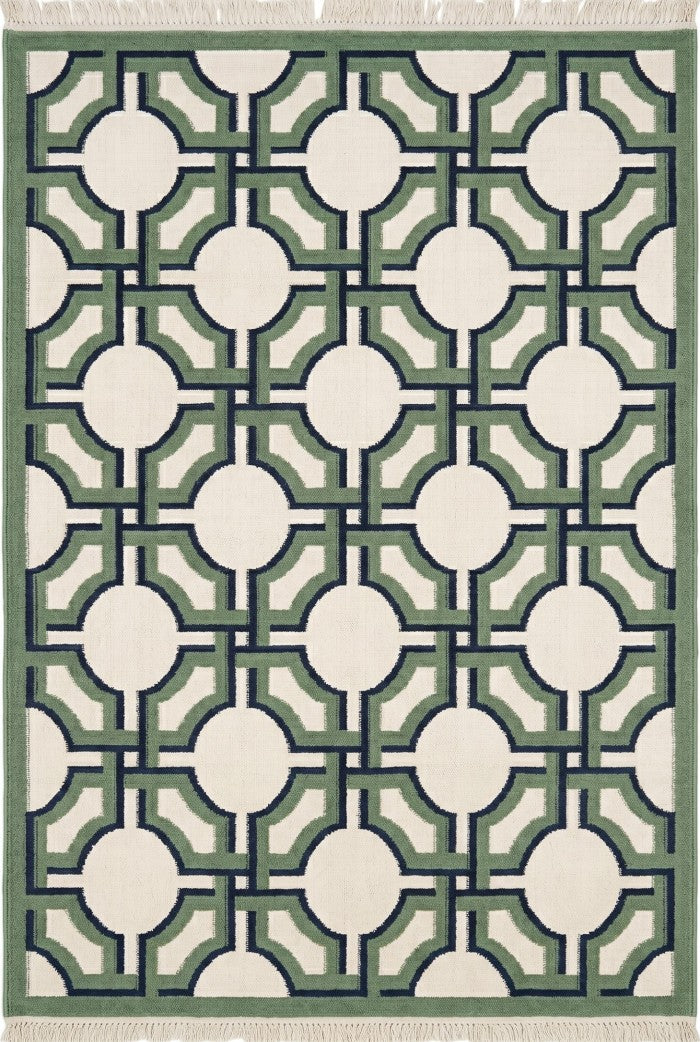 Sage Imperial Trellis andwoven Luxury Geometric Rug
