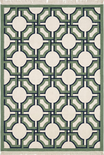 Sage Imperial Trellis andwoven Luxury Geometric Rug