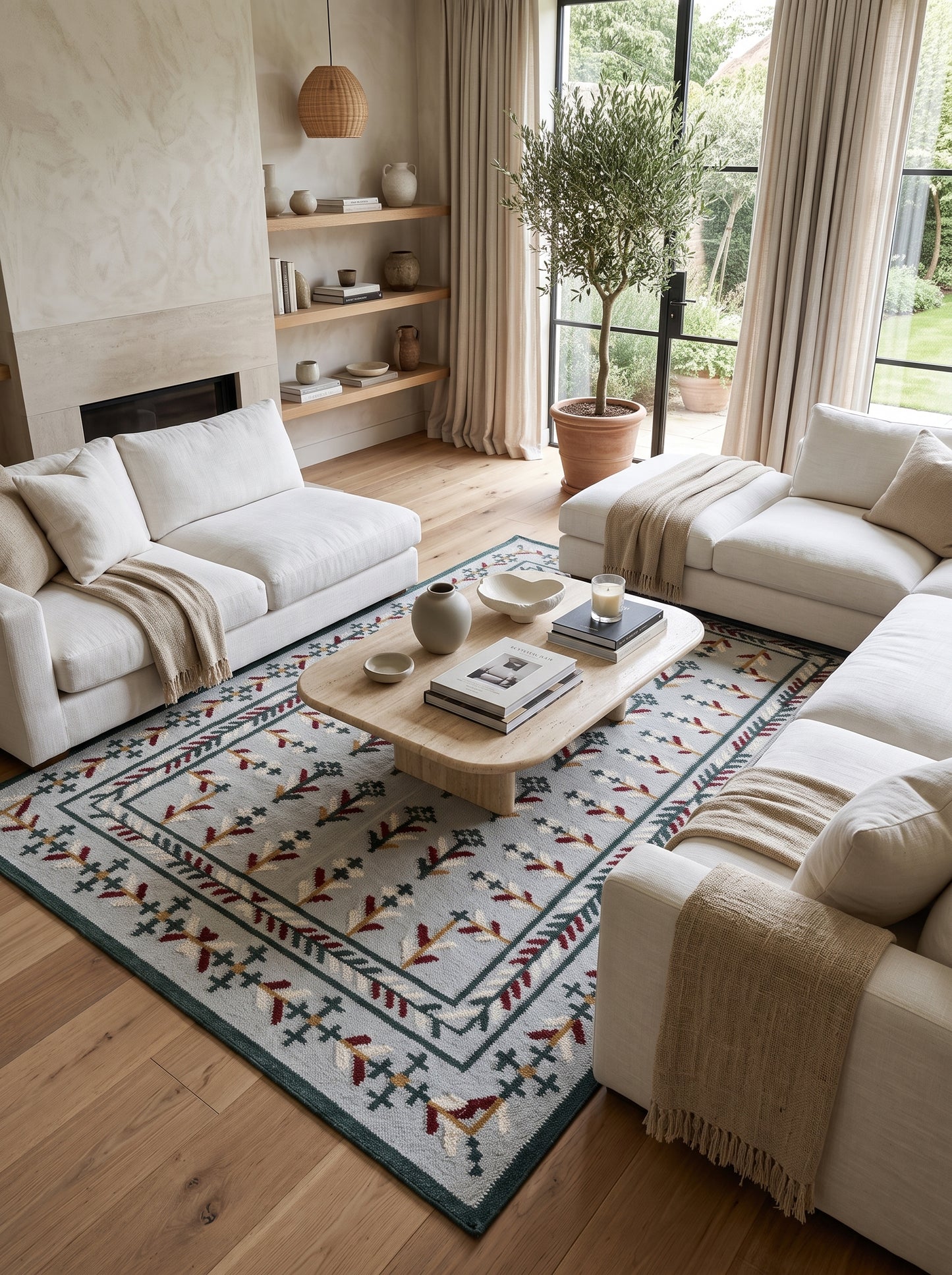 Nova Botanical Patterned Accent Rug
