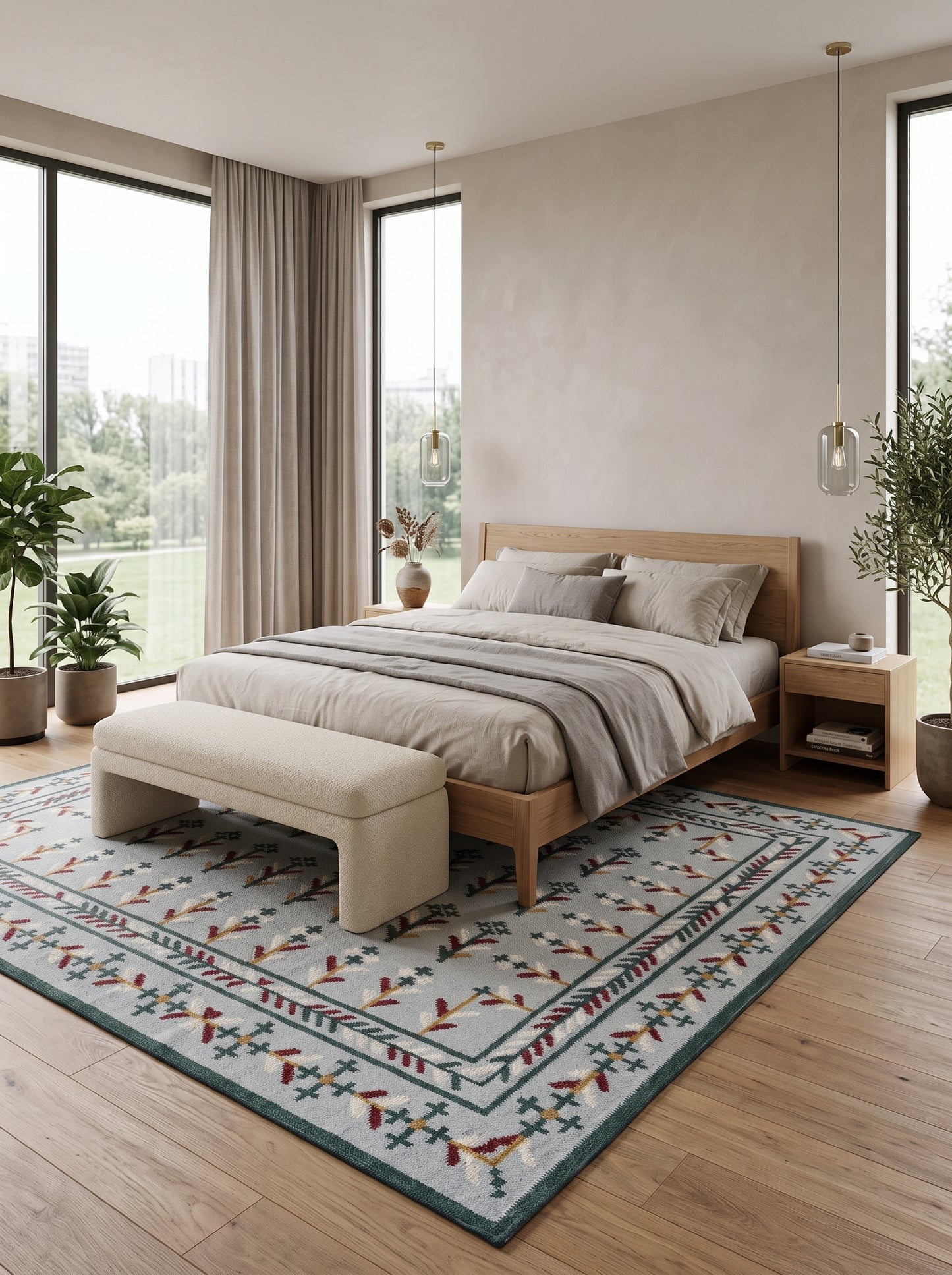 Nova Botanical Patterned Accent Rug
