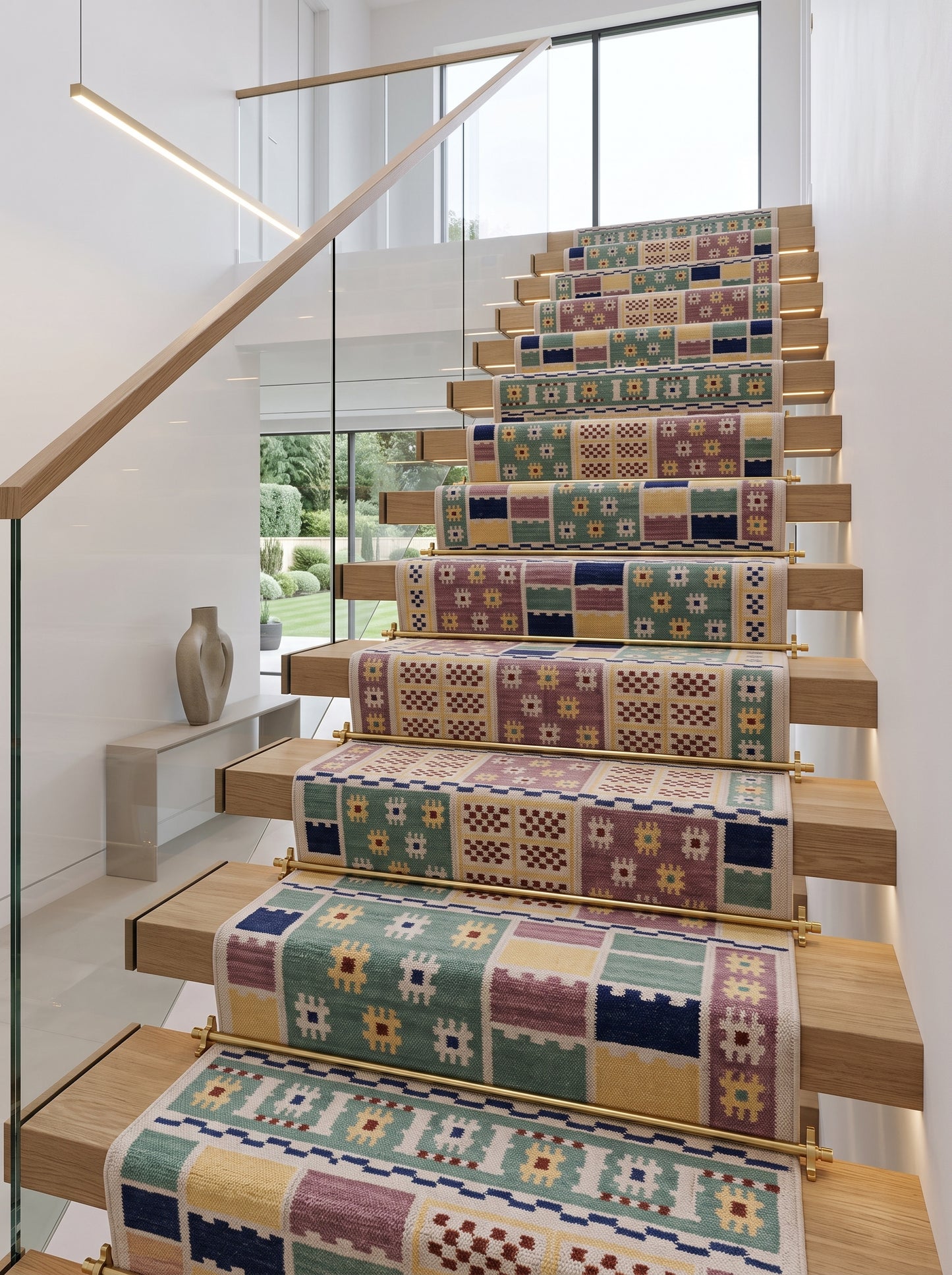 Bohemia Multi-Color Patchwork Grid Geometric Rug