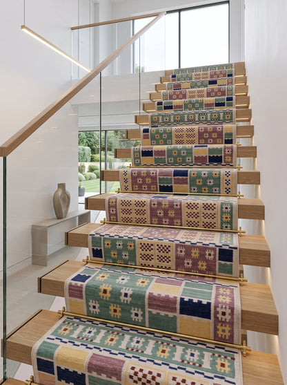 Bohemia Multi-Color Patchwork Grid Geometric Rug