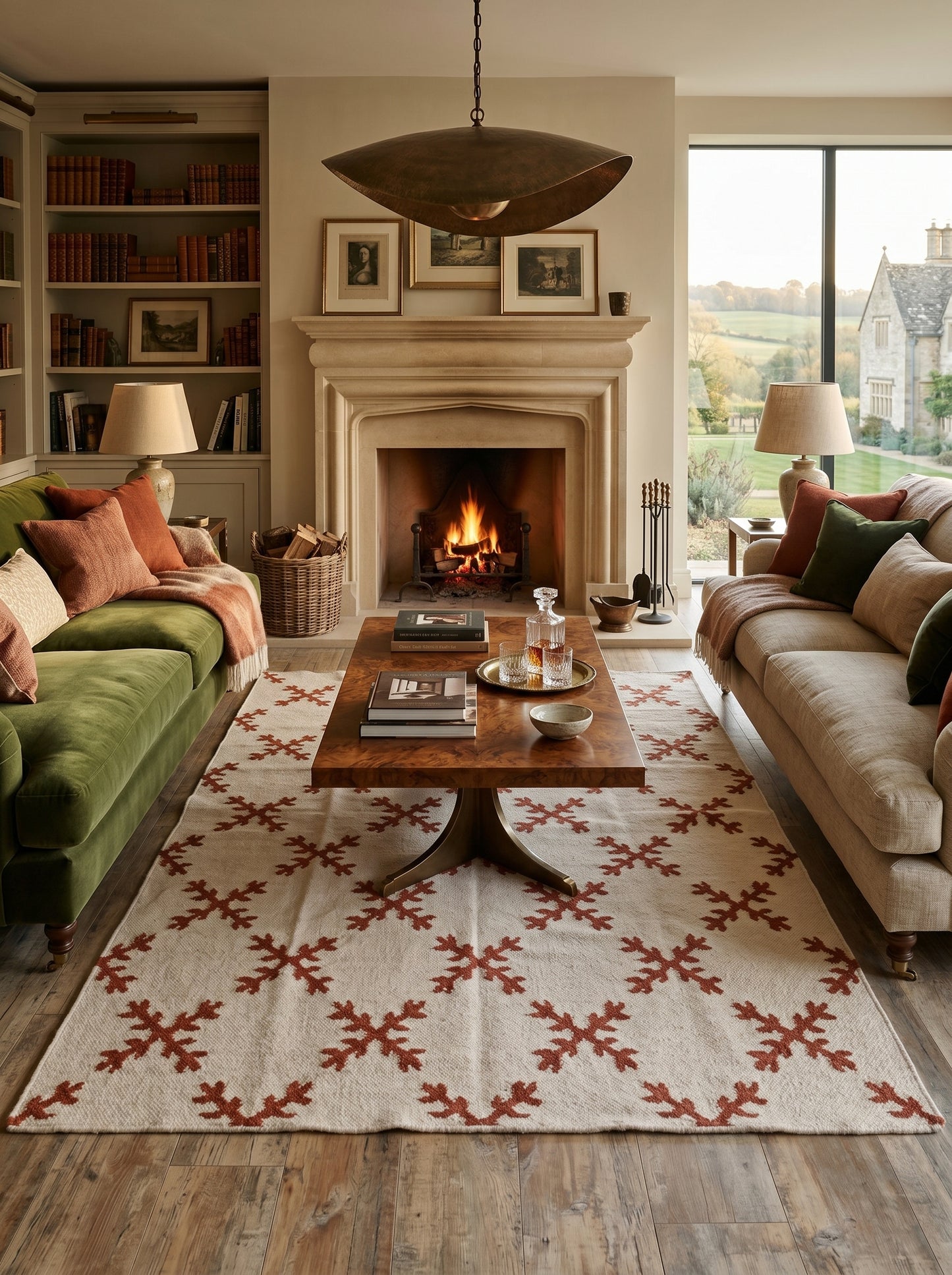 Sienna Snowflake Minimalist Geometric Cross Pattern Flatweave Accent Carpet
