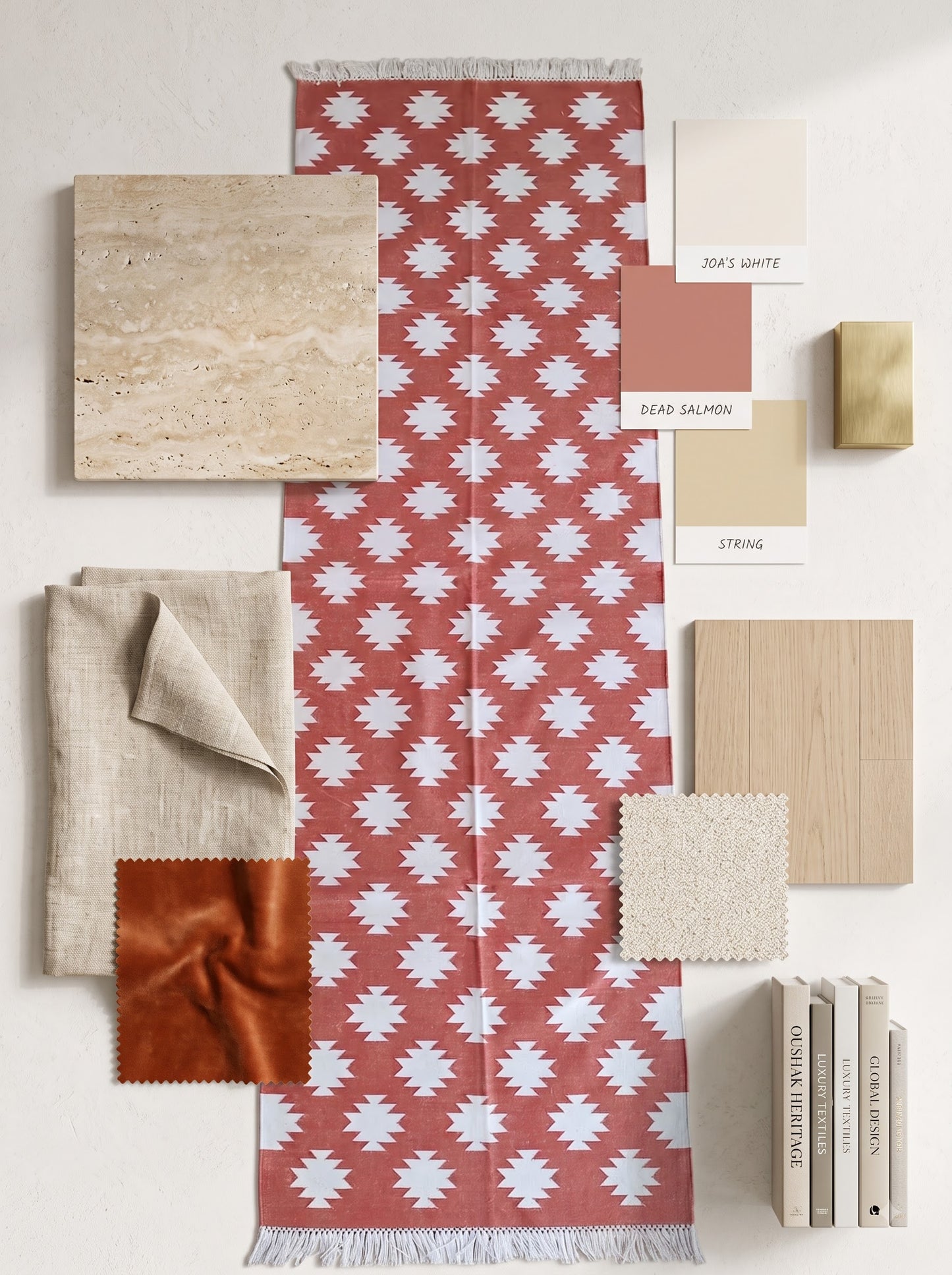 Cotton Flatwoven Cotton Runner, Entryway Runner, Stair Runner