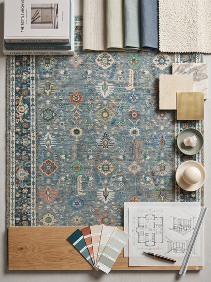 Handmade Wool Oushak Luxury Vintage Turkish Style carpet