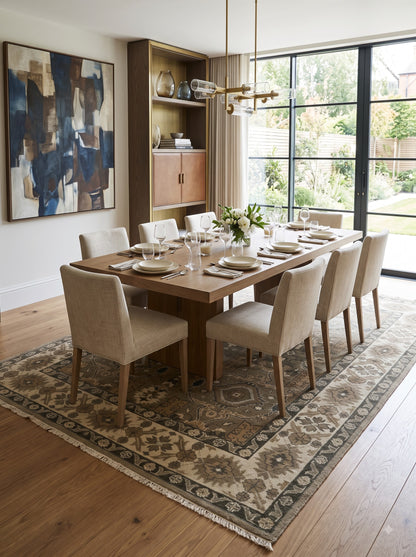 Wool Handknotted Oushak Rug Oversized Rug, Rug For Living Room