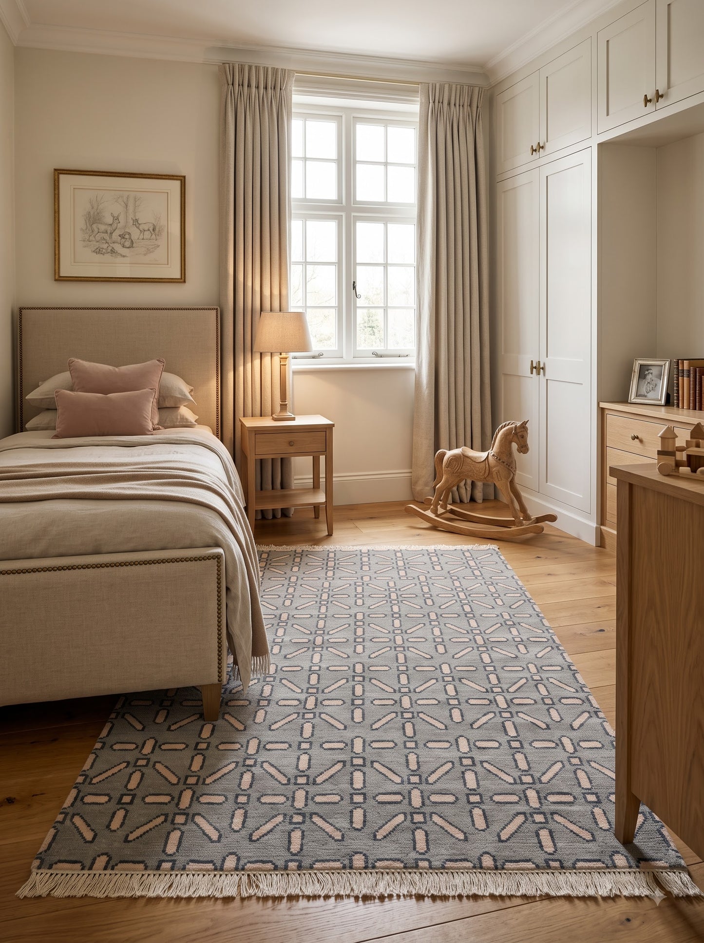 Luxury Contemporary Geometric Floor Hand Knotted rug