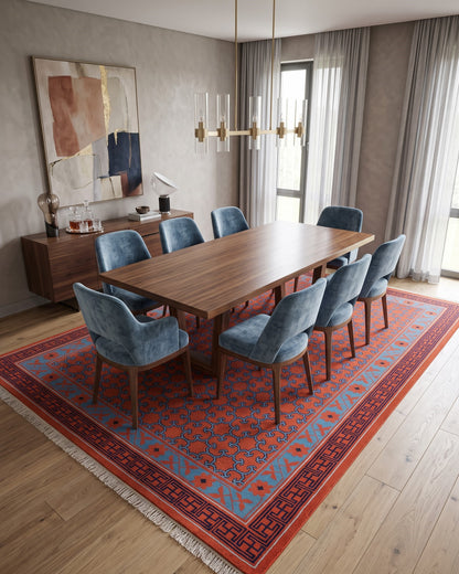 Multicolor Hand-Tufted Wool Rug,Luxury Living Room Rug,Custom Size Carpet