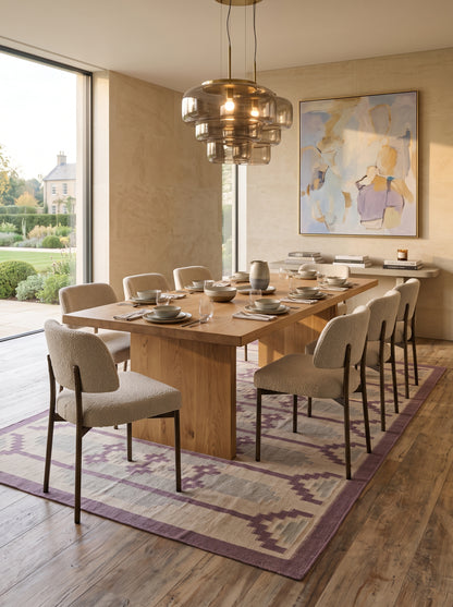 Pastel Geometric Flatweave Southwestern Rug