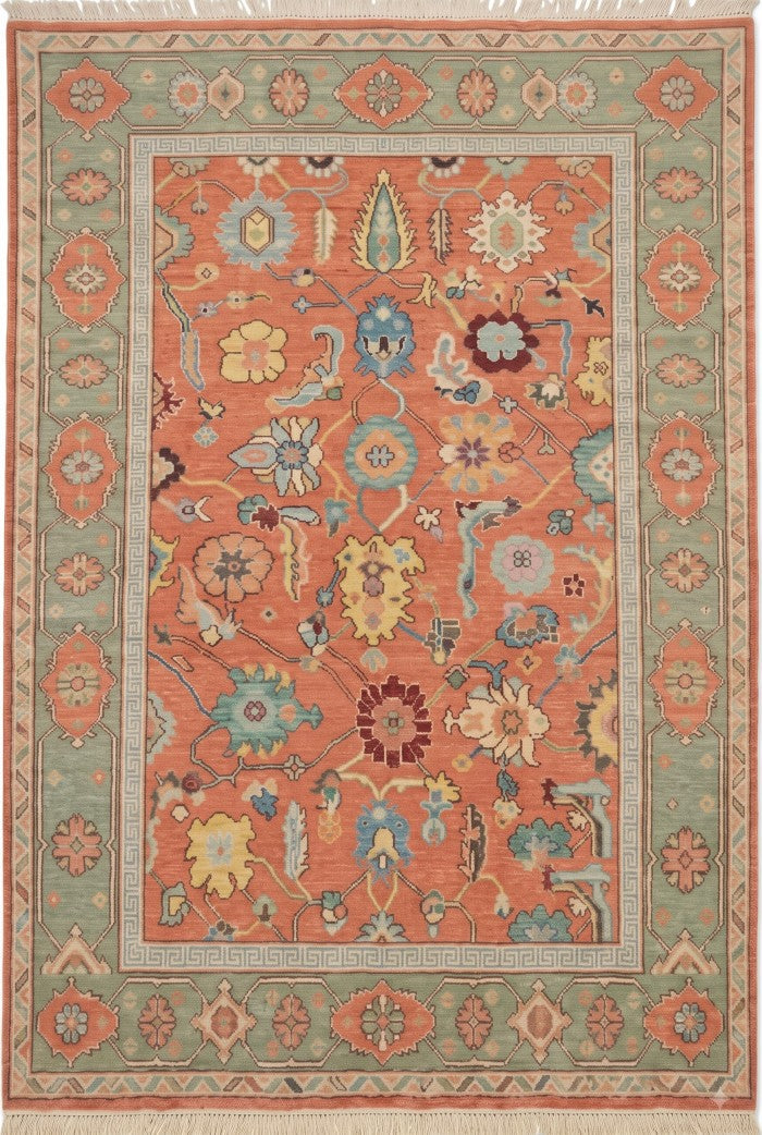 Coral Garden Heritage Hand knotted Traditional Living Room Decor