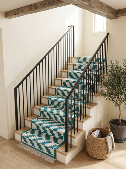 Geometric Design Runner Rug  Kitchen Runner Rug