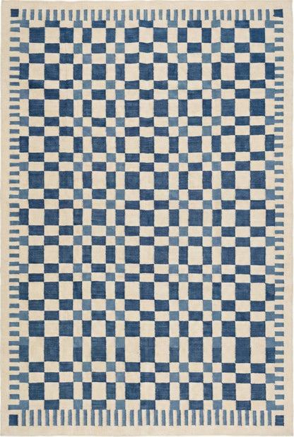Modern Bohemian Flatweave Rug, Geometric Wool Area Rug