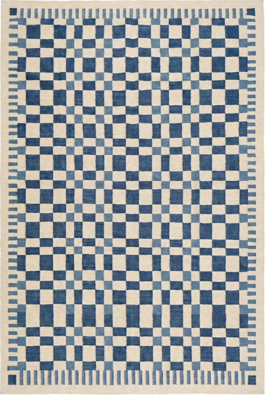 Modern Bohemian Flatweave Rug, Geometric Wool Area Rug
