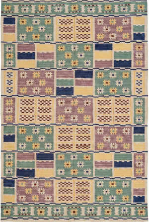 Tribal Scandi Style Area Rug for Home Decor