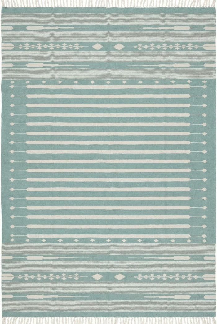 Nordic Striped Cotton Flatweave Rug