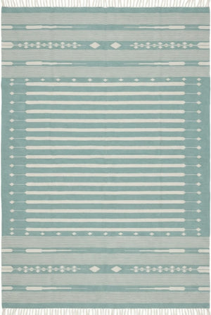 Nordic Striped Cotton Flatweave Rug