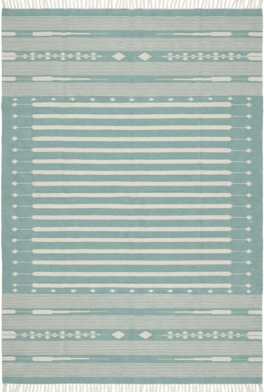 Nordic Striped Cotton Flatweave Rug