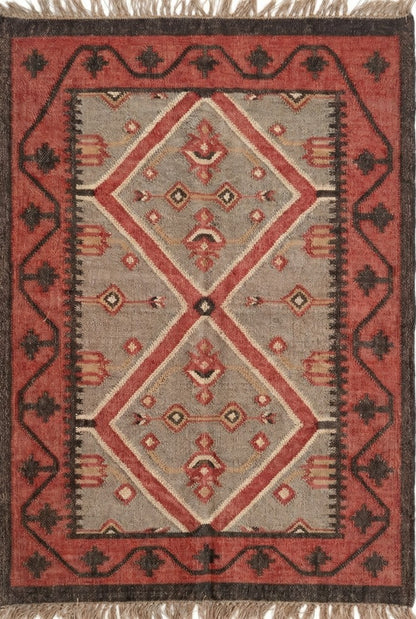 Rectangle Shape Vintage Dhurrie Oriental Kilim Rug
