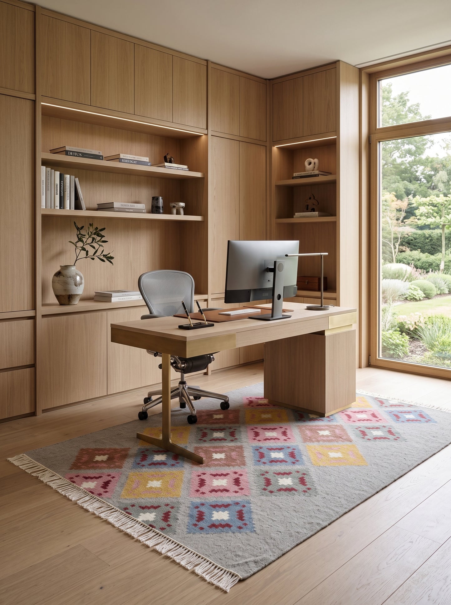 Pastel Argyle Diamond Geometric Area Rug