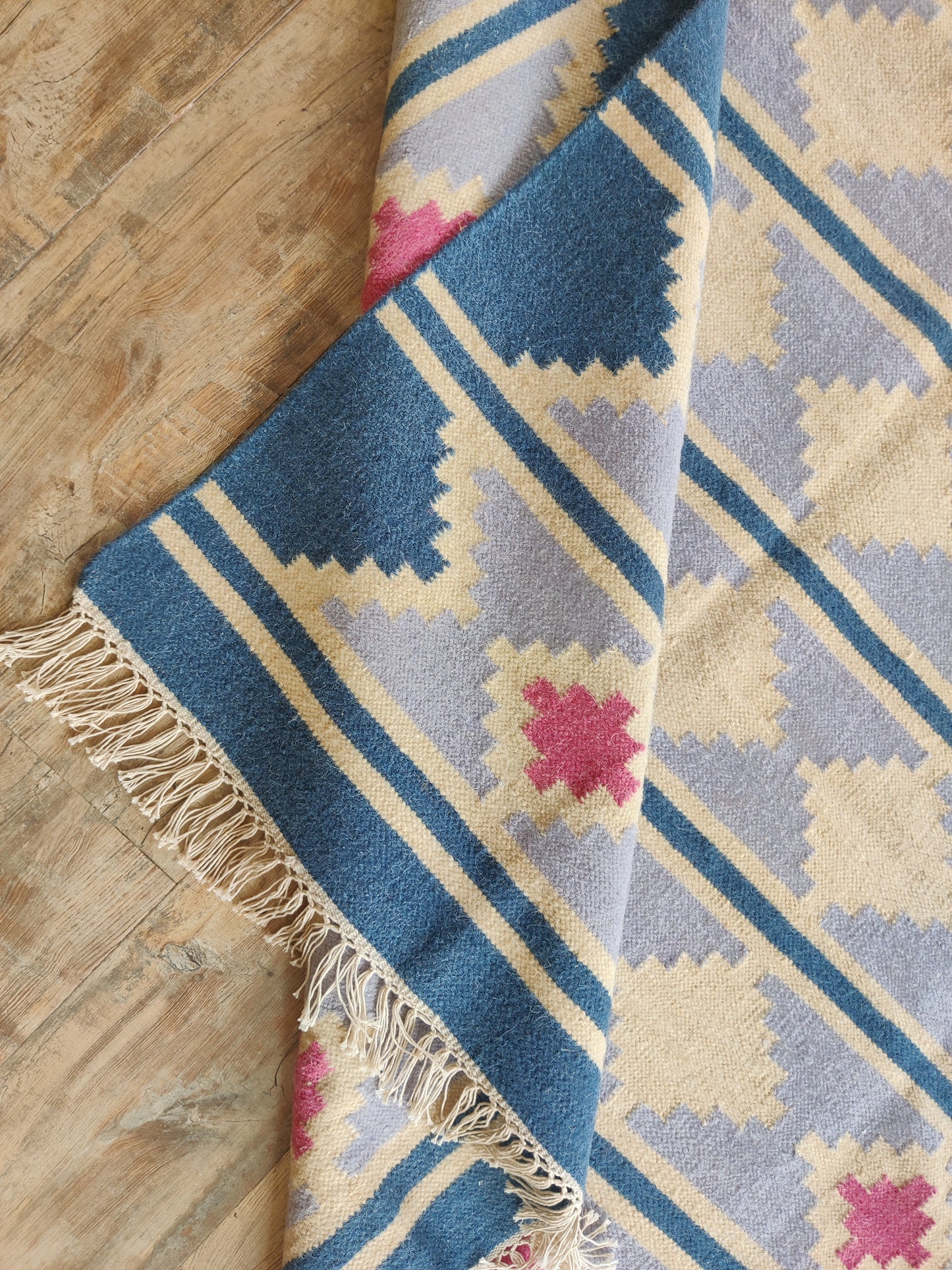 Scandinavian Tribal  Wool Area Rug