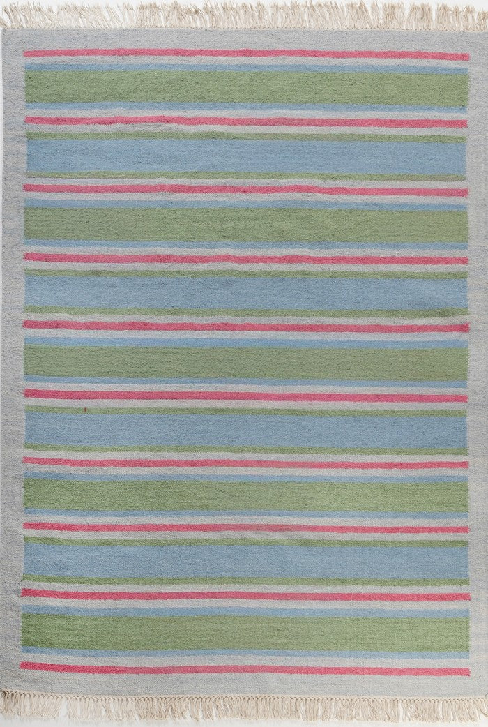 Coastal Stripe Wool Area Rug