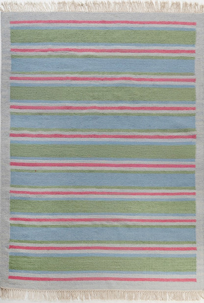Coastal Stripe Wool Area Rug