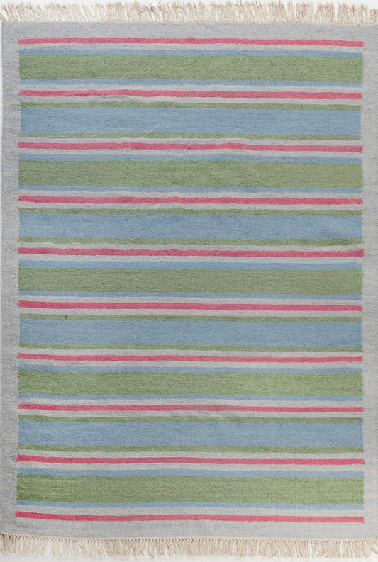 Coastal Stripe Wool Area Rug