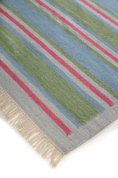 Coastal Stripe Wool Area Rug