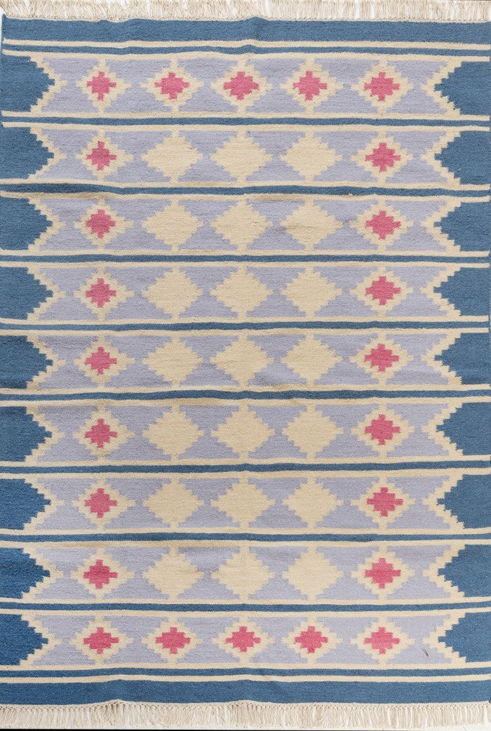 Scandinavian Tribal  Wool Area Rug