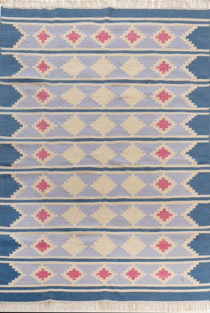 Scandinavian Tribal  Wool Area Rug