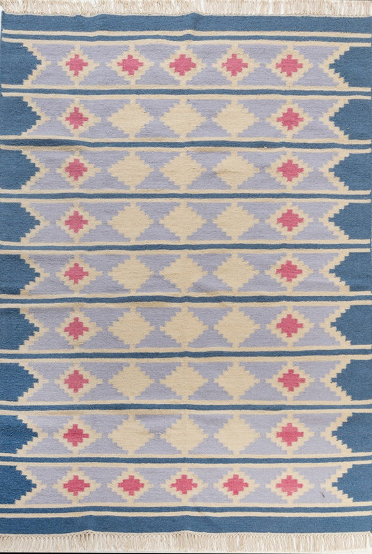 Scandinavian Tribal  Wool Area Rug