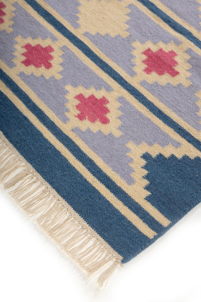 Scandinavian Tribal  Wool Area Rug