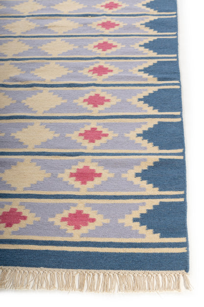 Scandinavian Tribal  Wool Area Rug