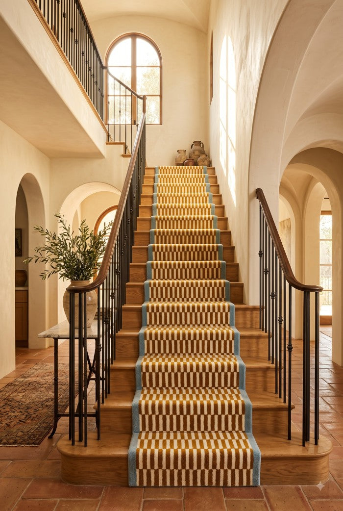 Hand Tufted Wool Stair Runner Rug Custom Stair Carpet