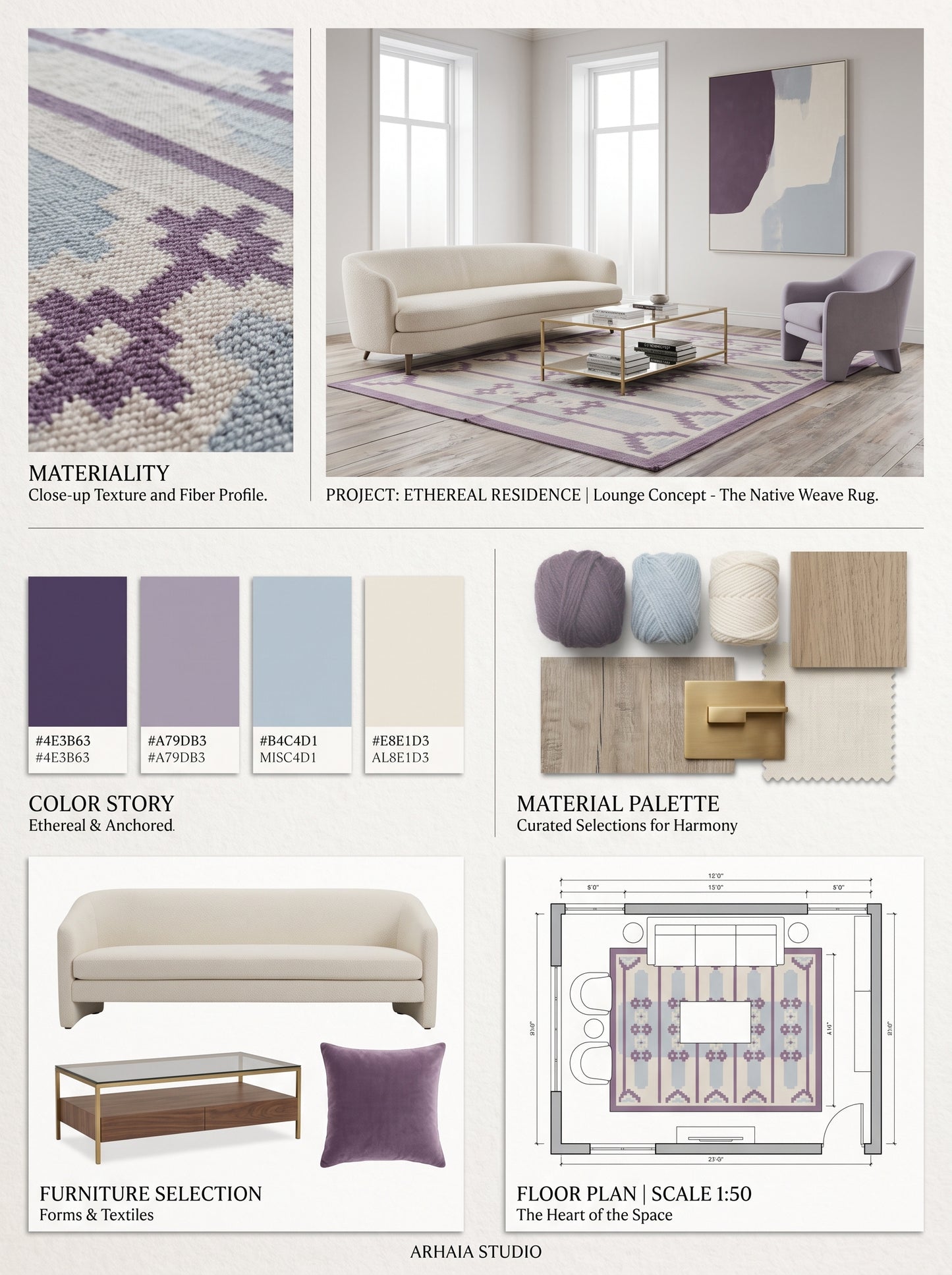 Pastel Geometric Flatweave Southwestern Rug