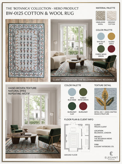 Nova Botanical Patterned Accent Rug